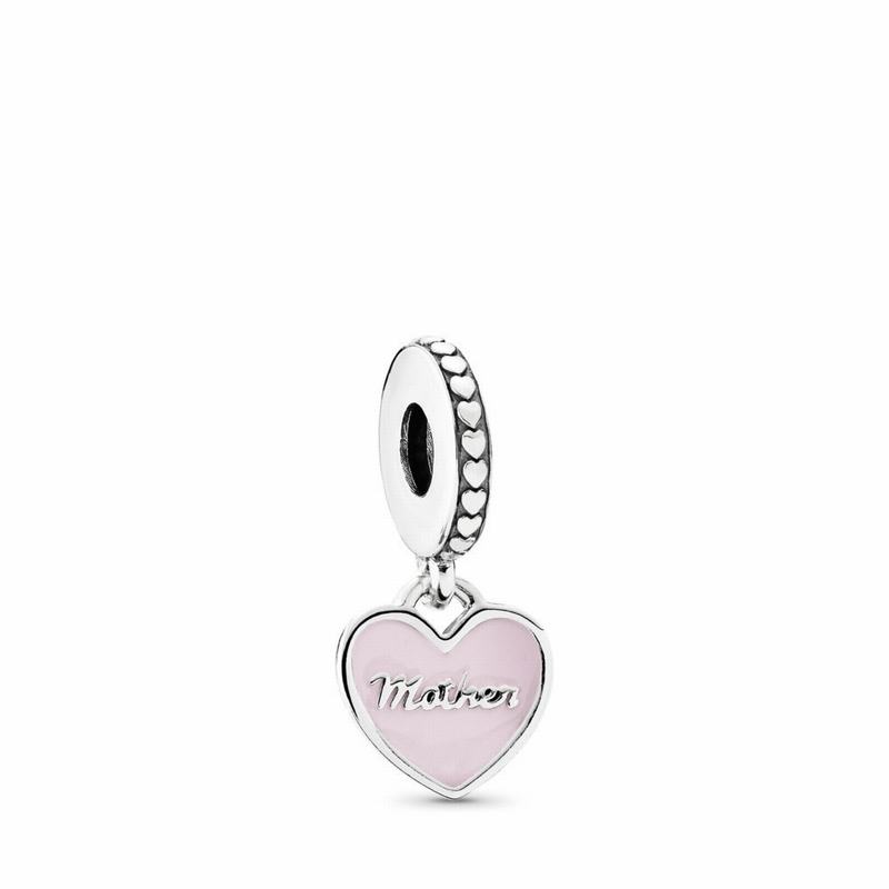 Pandora Mother & Daughter Hearts Dangle Charm Silver Egypt ET9283056